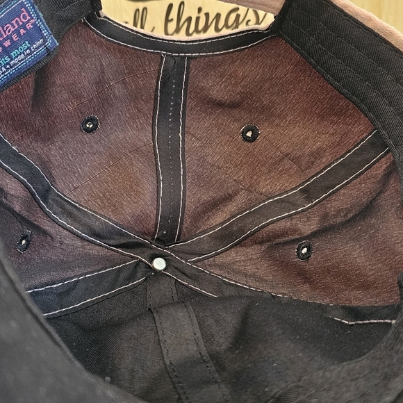 Women's Heartland Pink and Black Embroidered Baseball Cap with embroidery - Picture 7 of 7